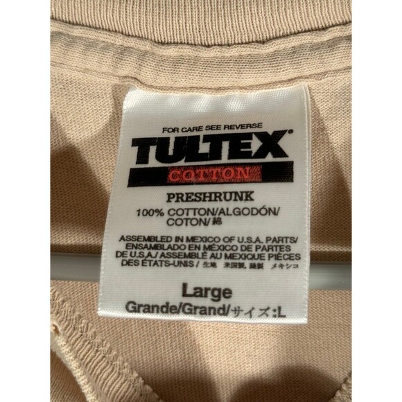 Vintage Eric Clapton World Tour 1998 Pilgrim Tan Shirt Large L Tultex - Picture 5 of 8